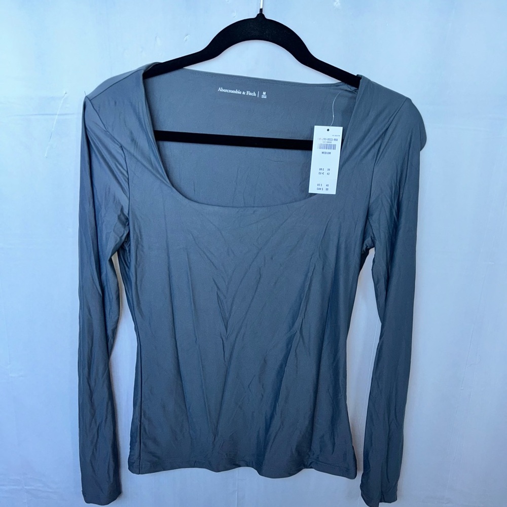 Abercrombie Dark Grey Long Sleeve Tee